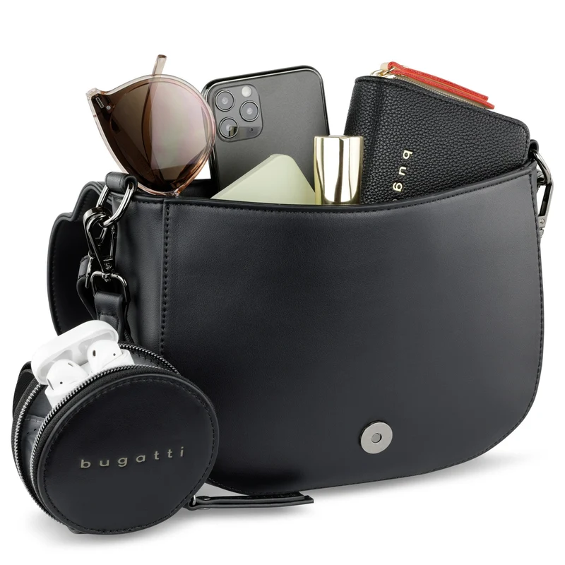 bugatti Almata - Bolso bandolera 27 cm (black)