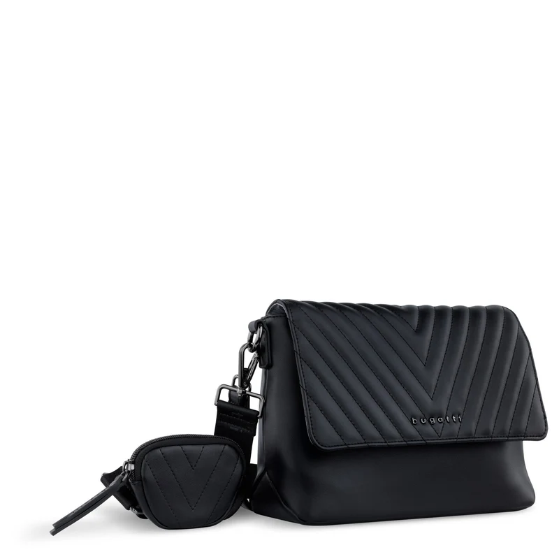 bugatti Sira - Bolso bandolera L 25 cm (black)