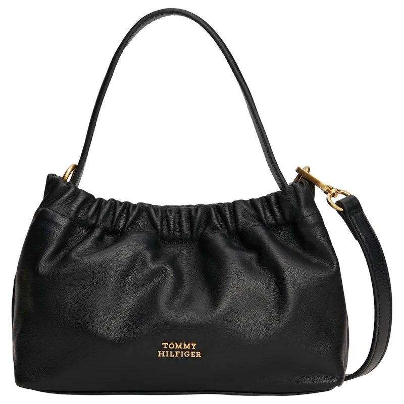 Tommy Hilfiger Soft Leather - Bolso bandolera 22 cm (black)