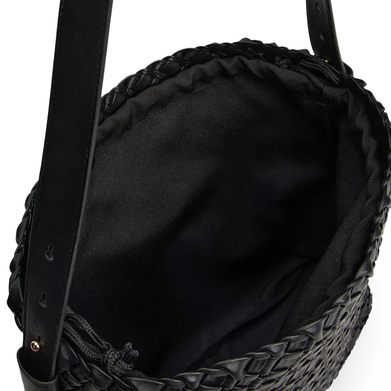 Tommy Hilfiger Braided - Bolso de hombro 36 cm (black)