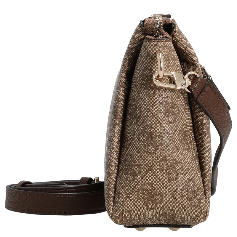 Guess Noelle II TRI Comp - Bolso bandolera 24 cm (latte logo/marrón)