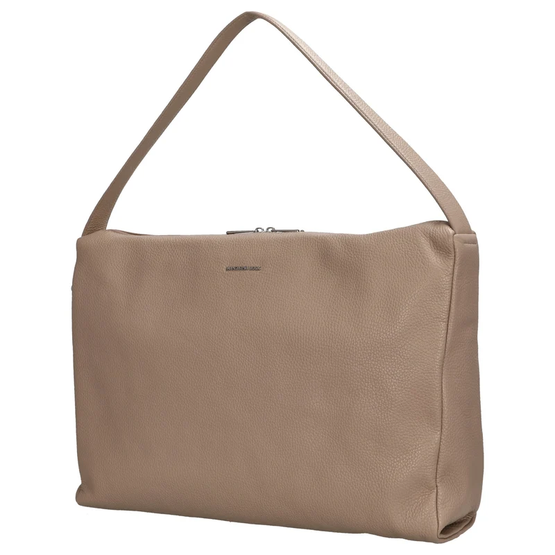 Mandarina Duck Mellow Leather Hobo - Bolso de hombro 42 cm (warm taupe)