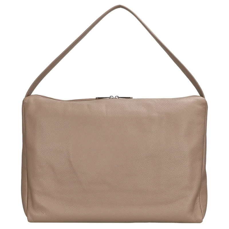 Mandarina Duck Mellow Leather Hobo - Bolso de hombro 42 cm (warm taupe)