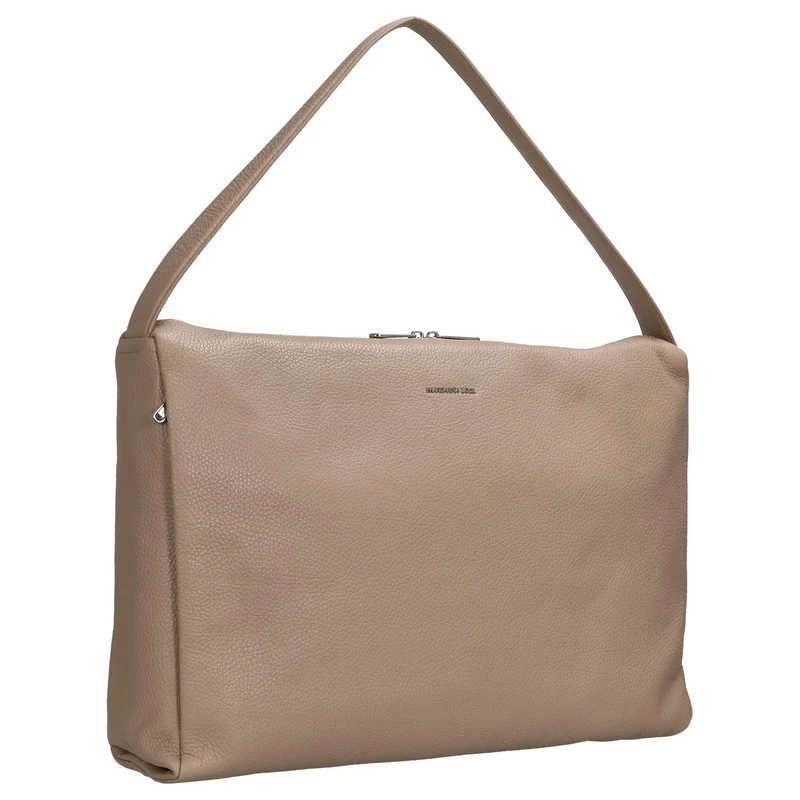 Mandarina Duck Mellow Leather Hobo - Bolso de hombro 42 cm (warm taupe)
