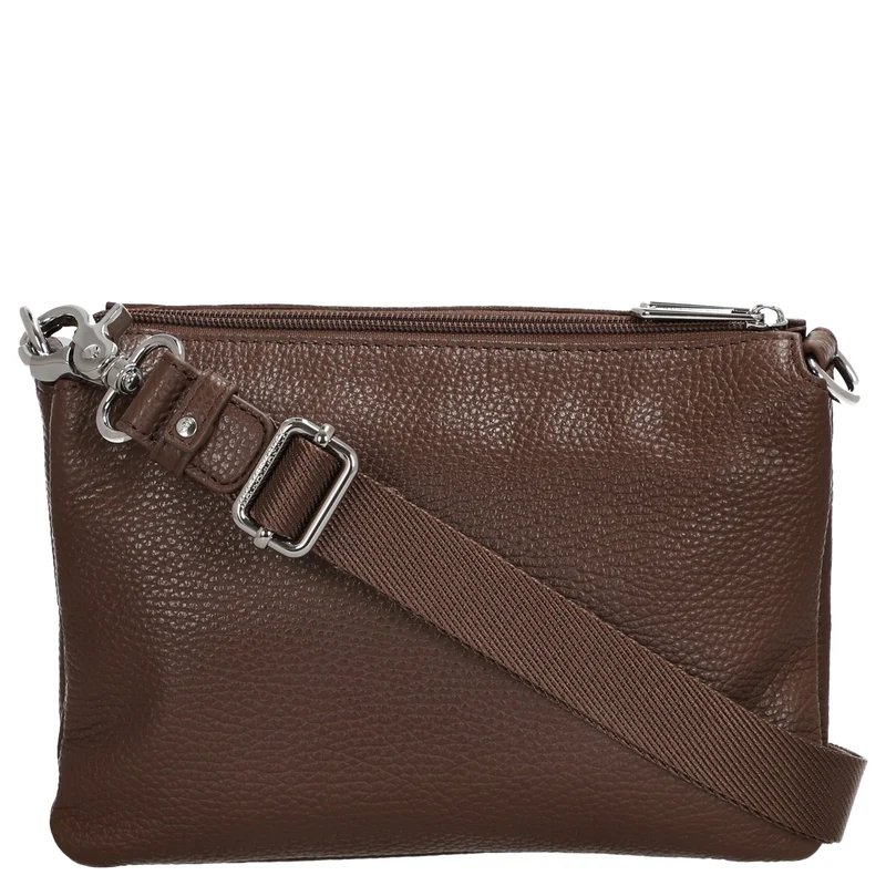 Mandarina Duck Mellow Leather Pochette - Bolso de fiesta 23 cm (milk chocolate)