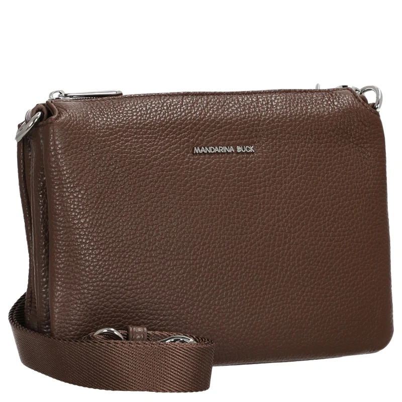 Mandarina Duck Mellow Leather Pochette - Bolso de fiesta 23 cm (milk chocolate)