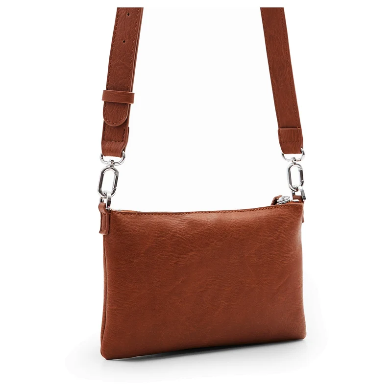 Desigual Half Logo Monica - Bolso bandolera 24.5 cm (cuero west)