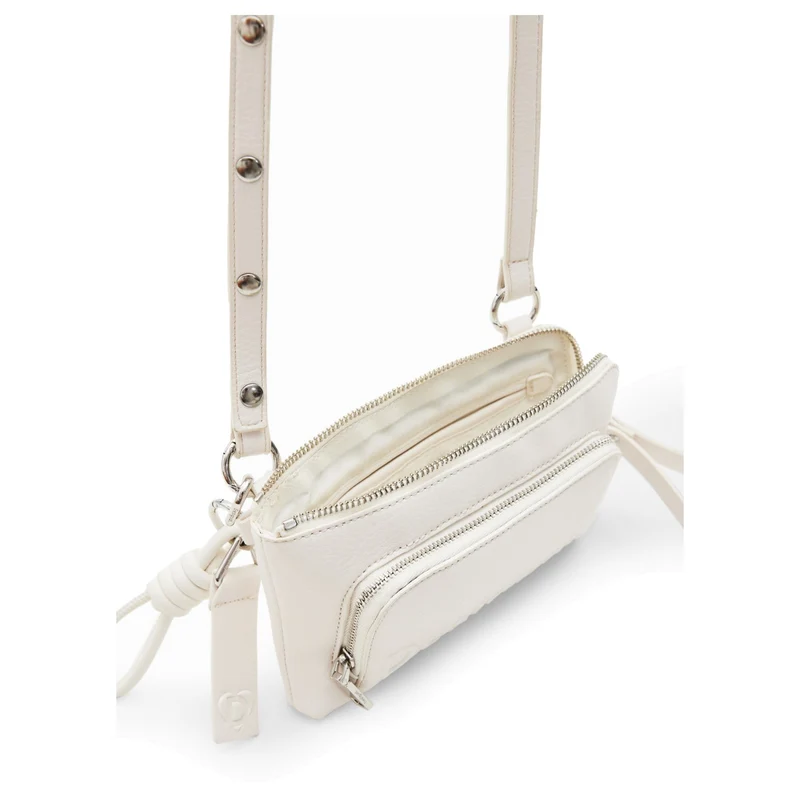 Desigual Half Logo 24 Lisa - Bolso bandolera 20 cm (white)