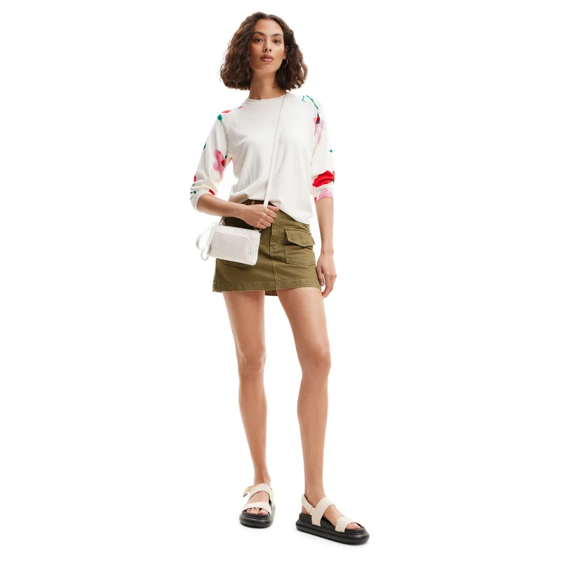 Desigual Half Logo 24 Lisa - Bolso bandolera 20 cm (white)