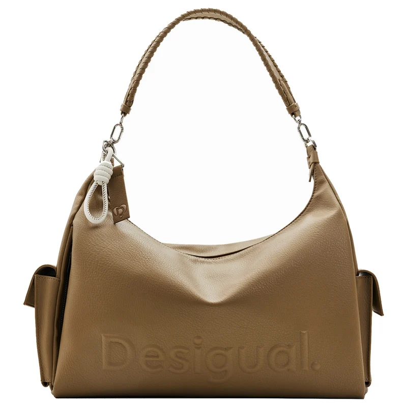 Desigual Half Logo 24 Kaki Brasilia - Bolso de hombro 40.5 cm (green)