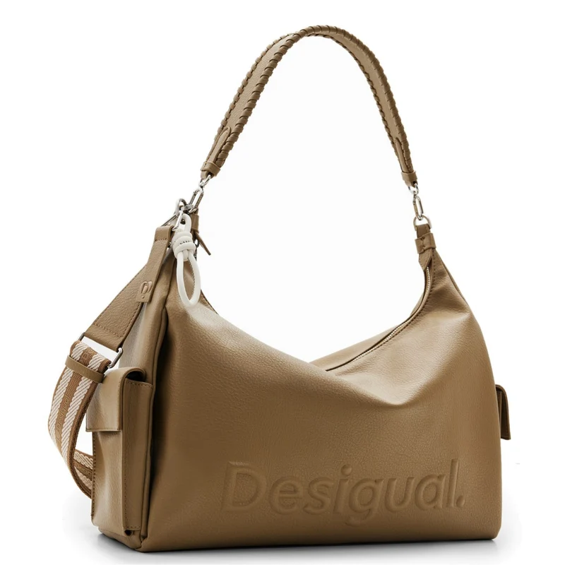Desigual Half Logo 24 Kaki Brasilia - Bolso de hombro 40.5 cm (green)