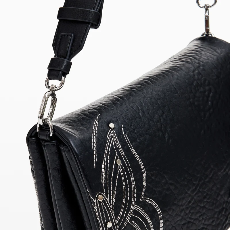 Desigual Goodall Dortmund Flap 2.0 - Bolso bandolera 24.5 cm (schwarz)