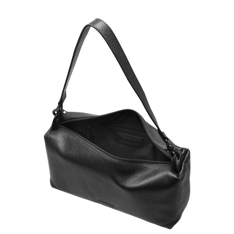 Mandarina Duck Mellow Leather Hobo - Bolso de hombro 30 cm (nero)