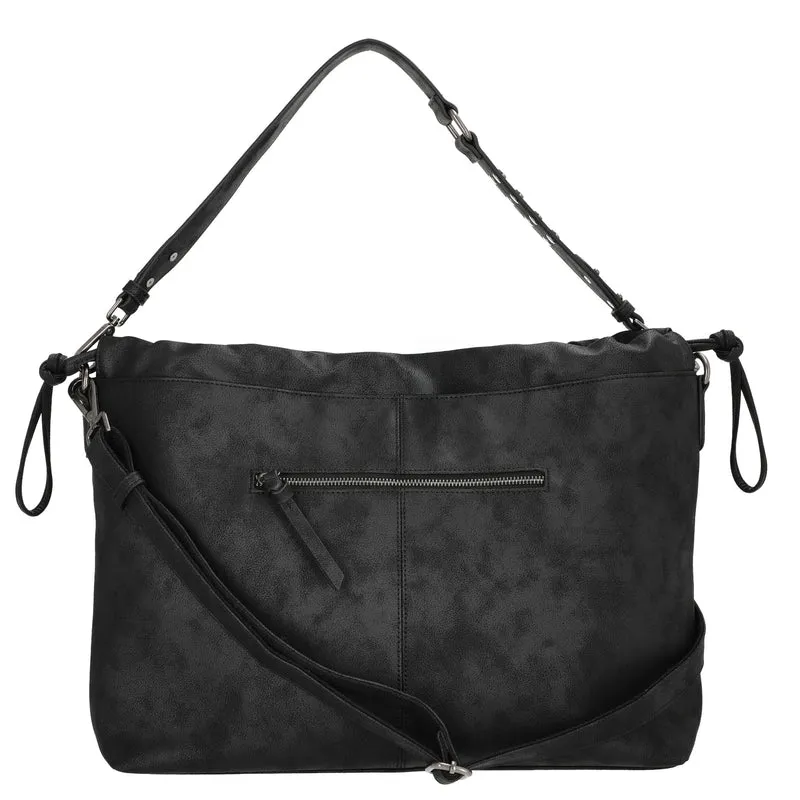 FREDsBRUDER Rebel At Heart Squeezy Hobo - Bolso de hombro 49 cm (black)