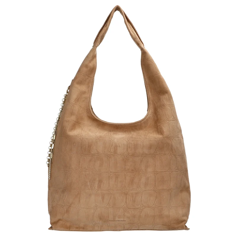 FREDsBRUDER Velvet Wild Hobo - Bolso de hombro 39 cm (camel)