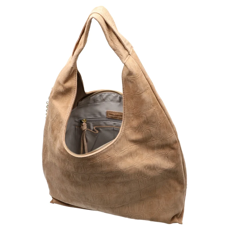 FREDsBRUDER Velvet Wild Hobo - Bolso de hombro 39 cm (camel)