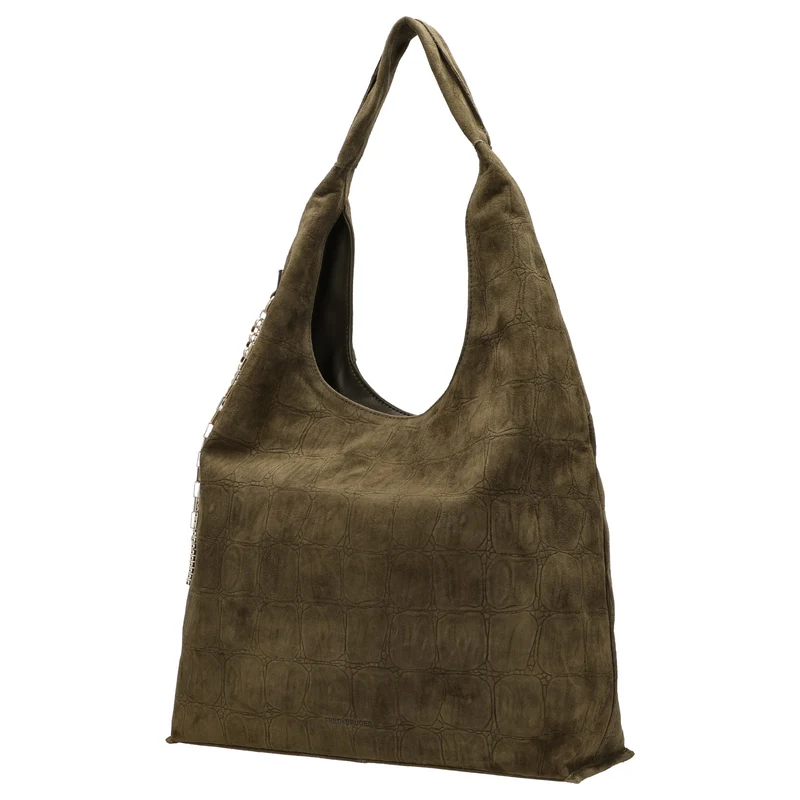 FREDsBRUDER Velvet Wild Hobo - Bolso bandolera 39 cm (khaki)