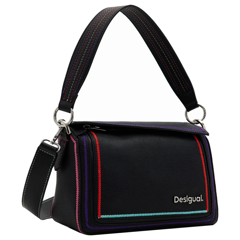 Desigual Cleo Black Phuket - Bolso de hombro Mini 22.5 cm (black)
