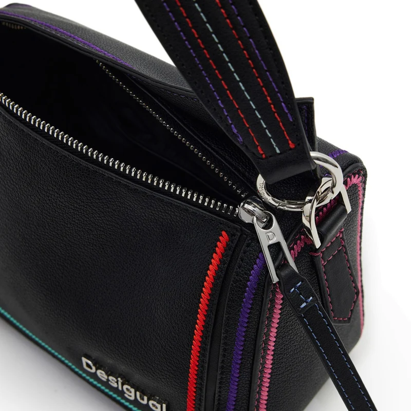 Desigual Cleo Black Phuket - Bolso de hombro Mini 22.5 cm (black)