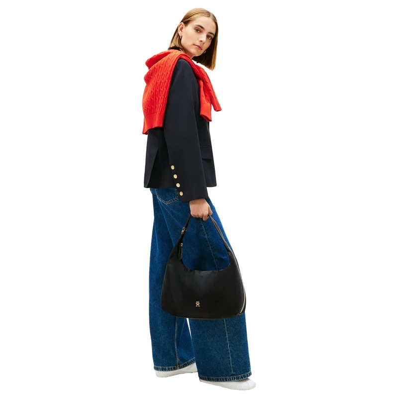 Tommy Hilfiger TH GO Hobo - Bolso de hombro 34 cm (black)