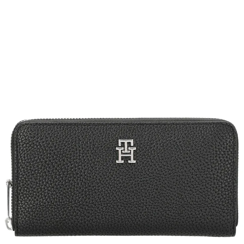 Tommy Hilfiger TH Emblem - Cartera L 12 cc 19 cm (schwarz)