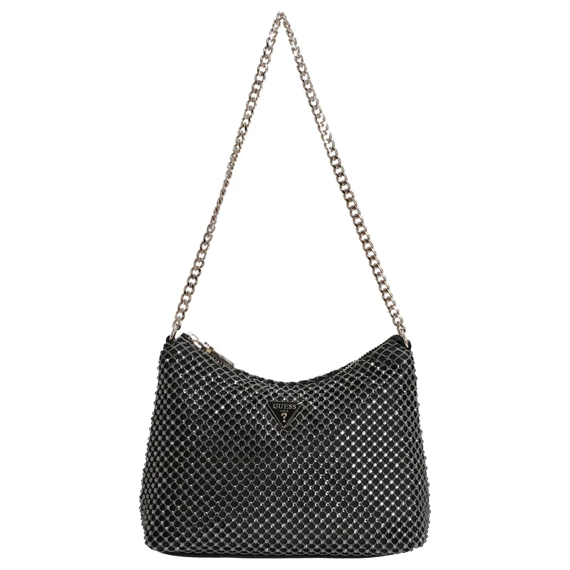 Guess Zalina Top Zip - Bolso de hombro (Color: pewter)