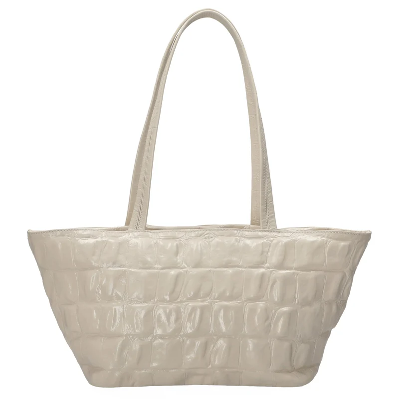 abro Alba Maxi Cocco - Bolso de hombro 26 cm (milk)