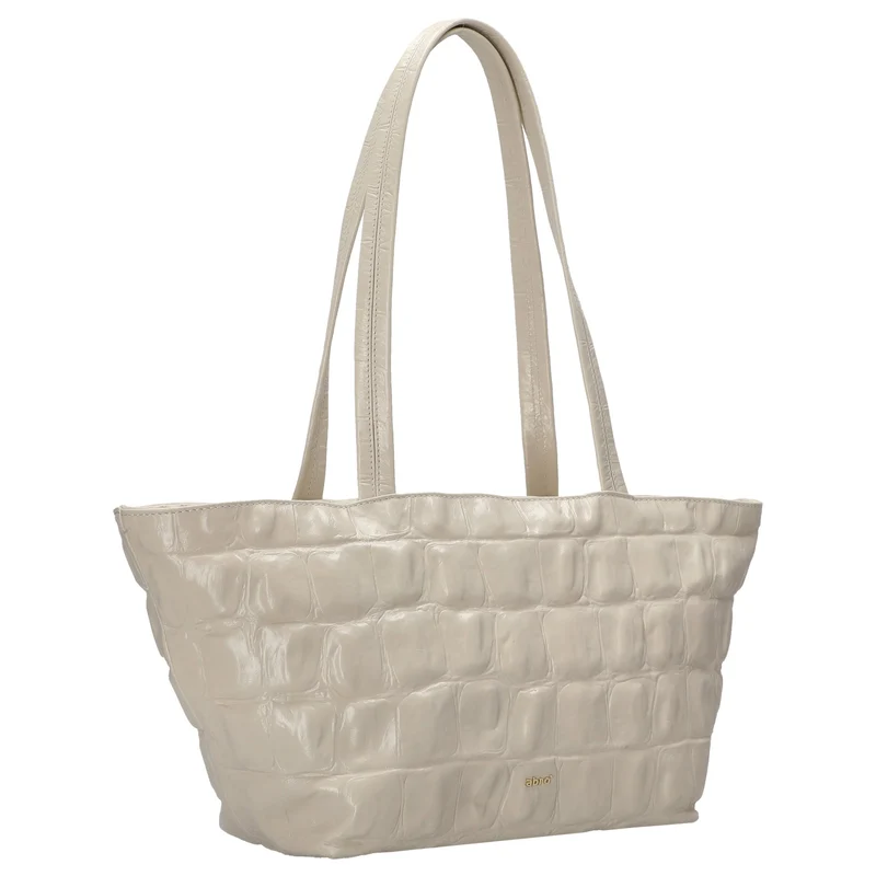 abro Alba Maxi Cocco - Bolso de hombro 26 cm (milk)