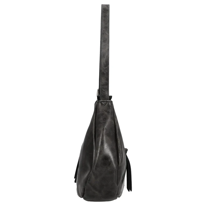 FREDsBRUDER Ever Faded Midi Hobo - Bolso de hombro 30 cm (faded black)