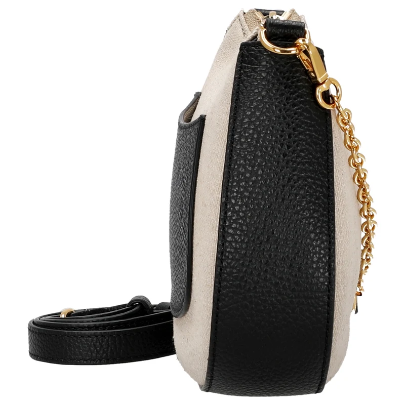 Coccinelle C-Easy Canvas - Bolso bandolera 22 cm (natural/noir)