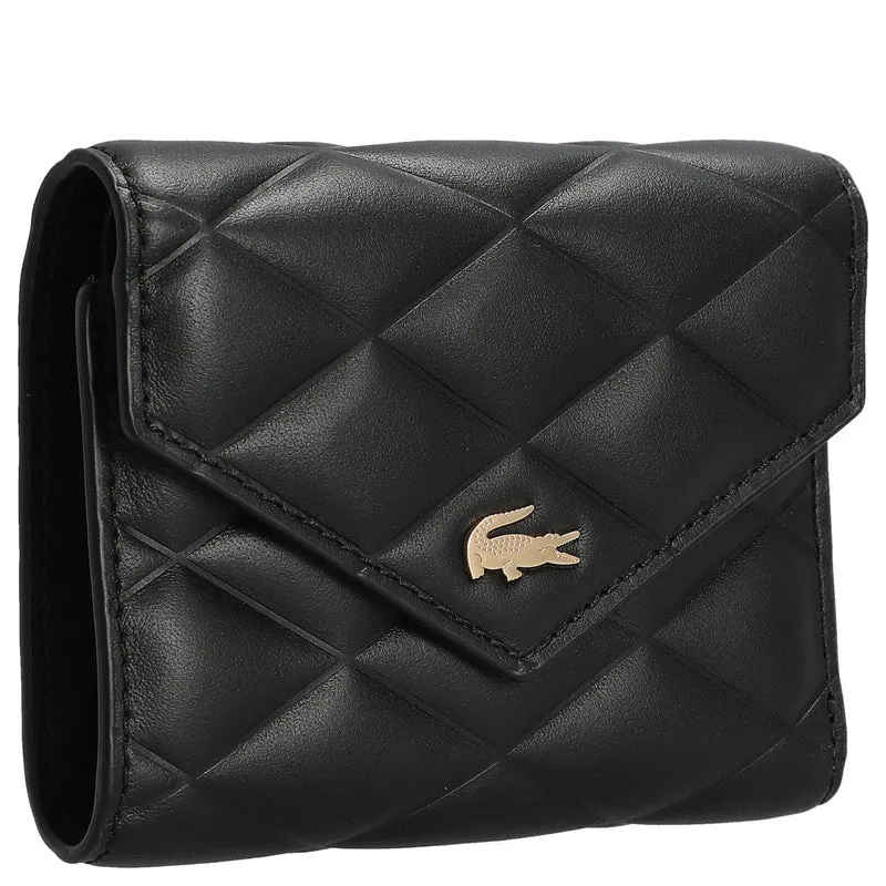 Lacoste Billfold Compact Wallet - Cartera 6cc 11.5 cm (noir)