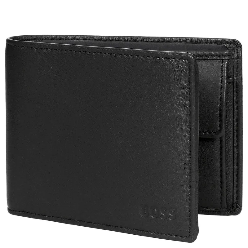 BOSS Arezzo 8cc - Cartera de hombre de cuero 12 cm (black)