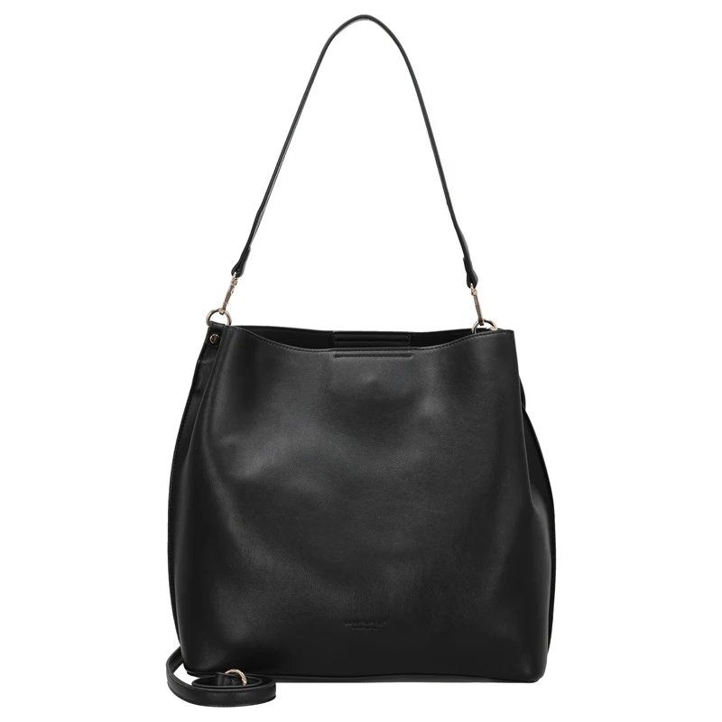 Seidenfelt Alunda Hobo - Bolso bandolera 33 cm (matt black)