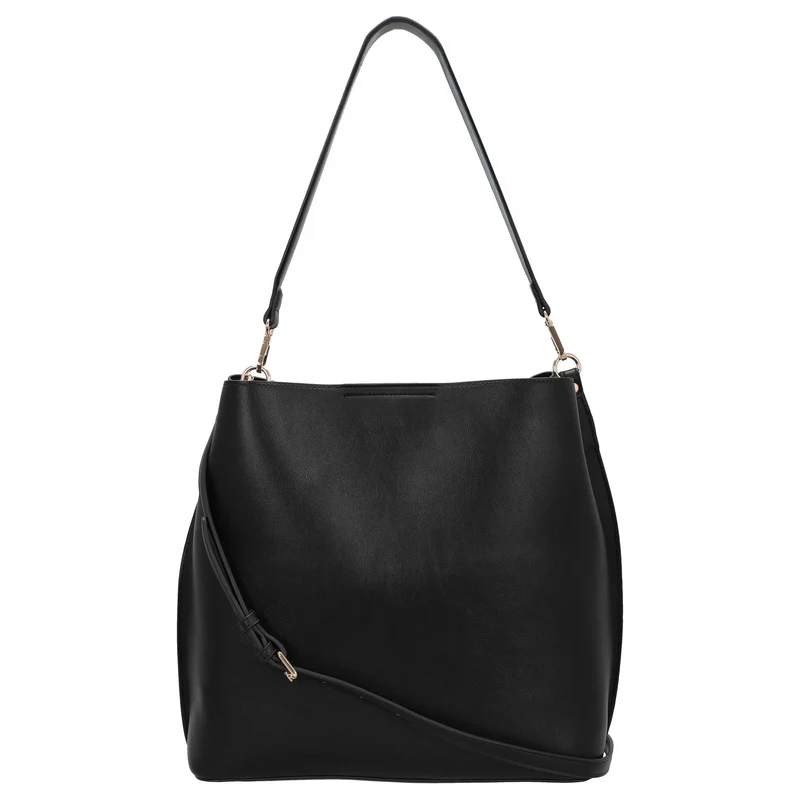 Seidenfelt Alunda Hobo - Bolso bandolera 33 cm (matt black)