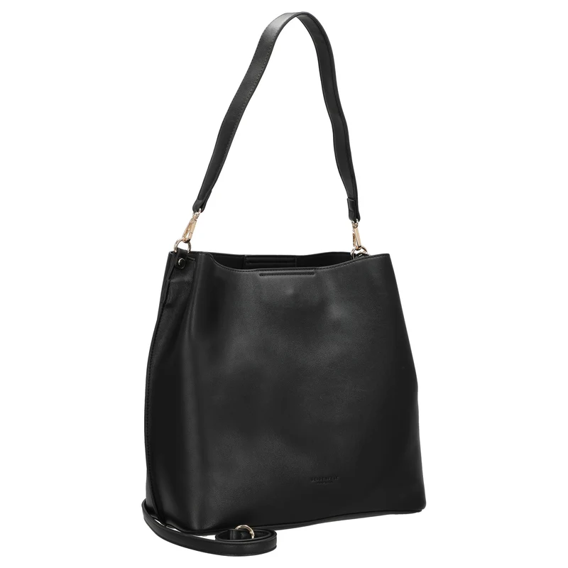 Seidenfelt Alunda Hobo - Bolso bandolera 33 cm (matt black)