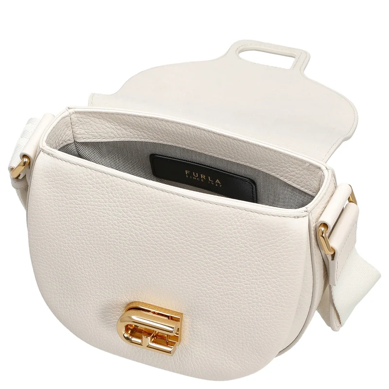 Furla Lotus Mini - Bolso bandolera 14 cm (panna+toni panna)
