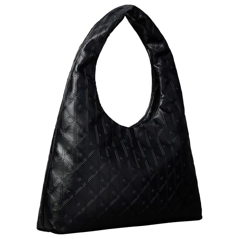 Calvin Klein Puffer Emblem - Bolso de hombro 54 cm (black)