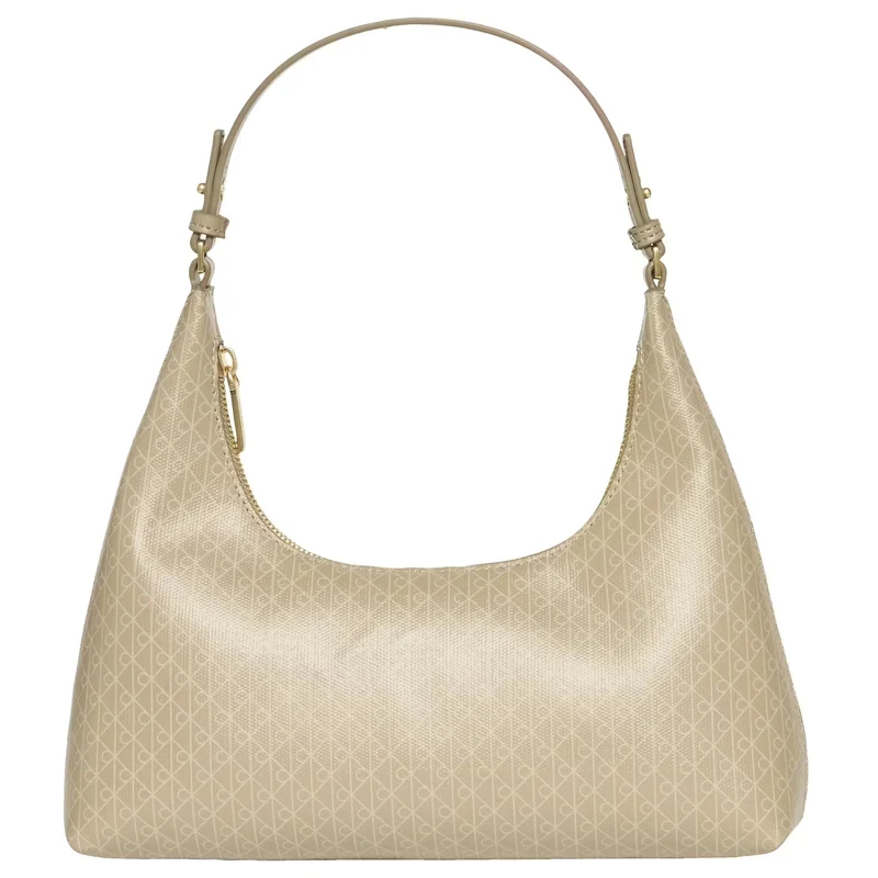 Calvin Klein Coated Emblem - Bolso de hombro 28 cm (desert taupe)