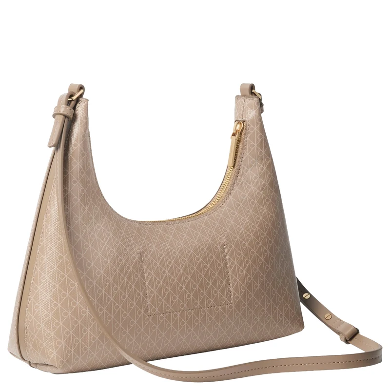 Calvin Klein Coated Emblem - Bolso de hombro 28 cm (desert taupe)