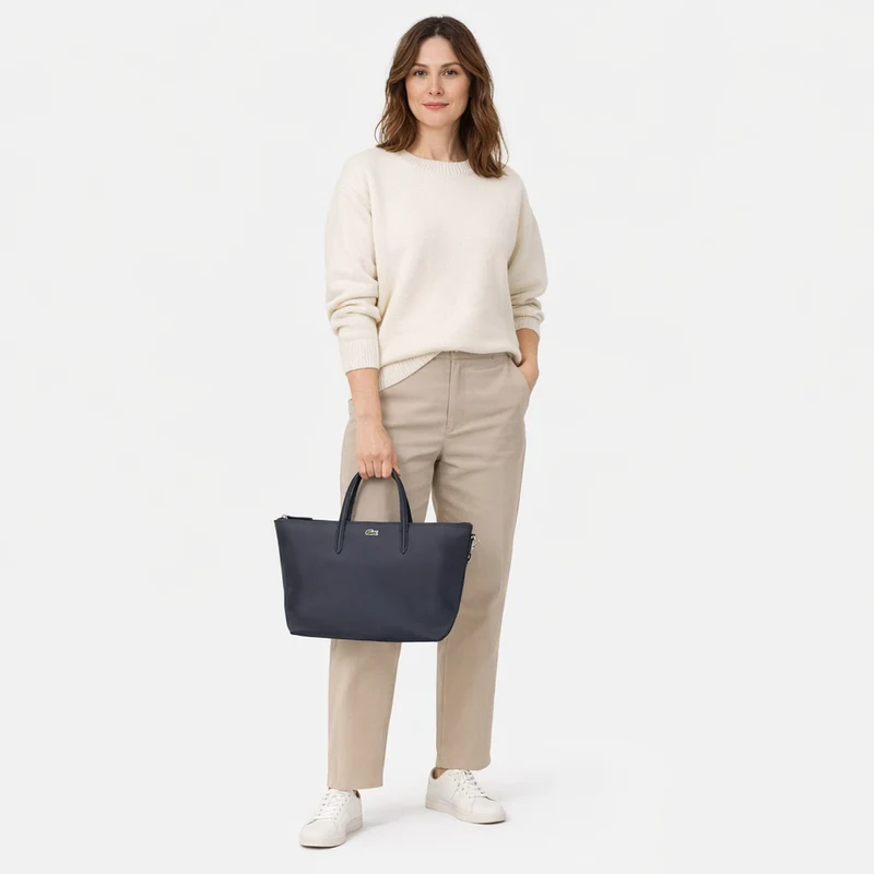 Lacoste L.12.12 Concept Tote - Bolso de mano 28 cm (eclipse)