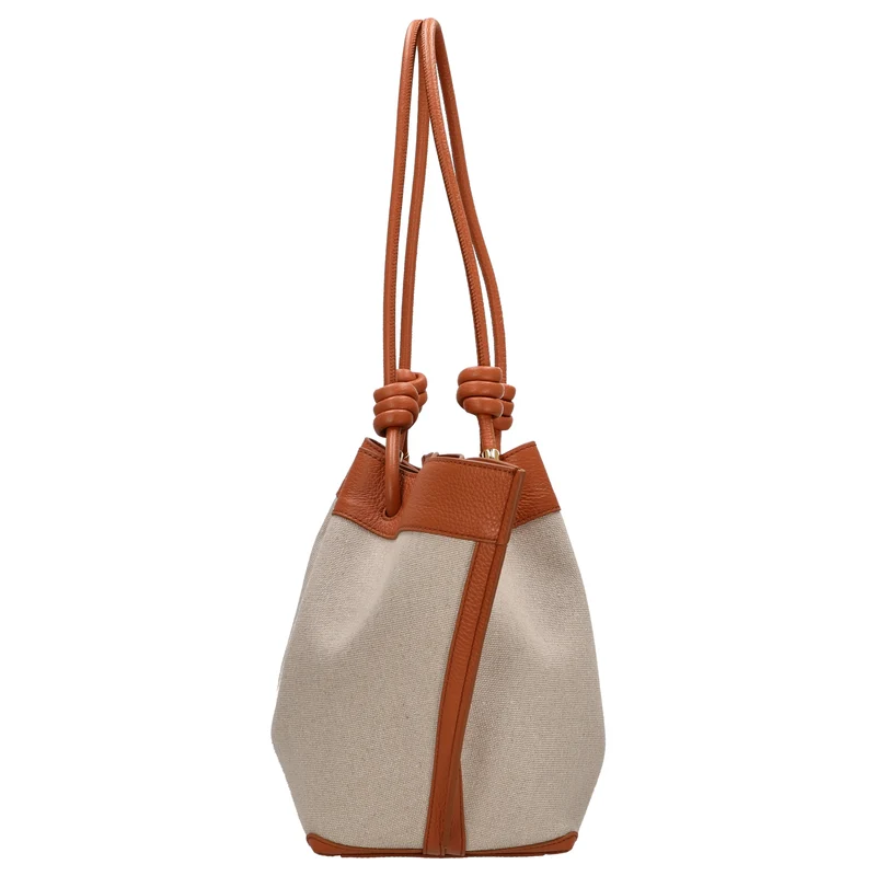 Coccinelle Finn Canvas - Bolso de mano 25 cm (natural/crab)