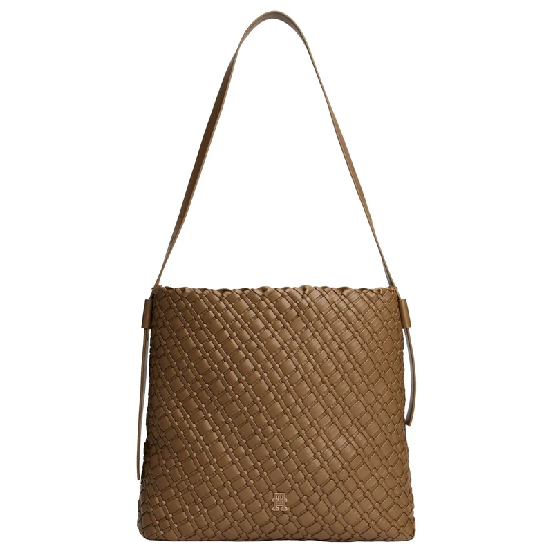 Tommy Hilfiger Braided - Bolso de hombro 36 cm (nordic taupe)
