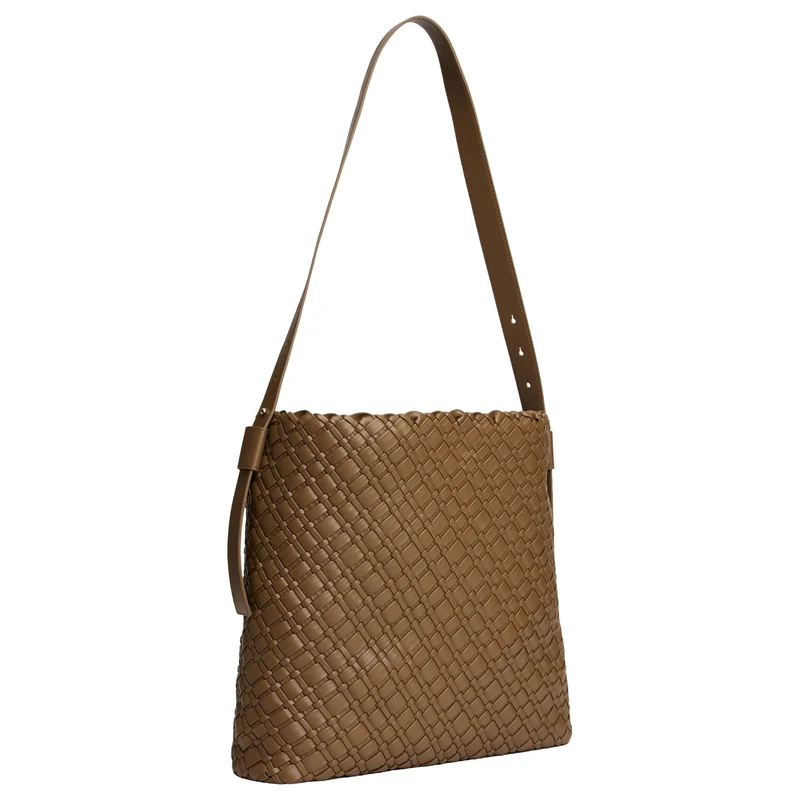 Tommy Hilfiger Braided - Bolso de hombro 36 cm (nordic taupe)