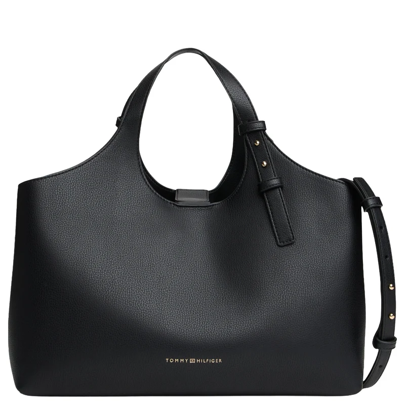 Tommy Hilfiger Logo - Bolso de mano 35 cm (black)