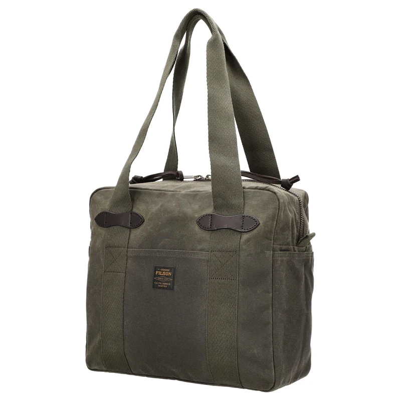 Filson Tin Cloth - Bolso shopper (otter green)