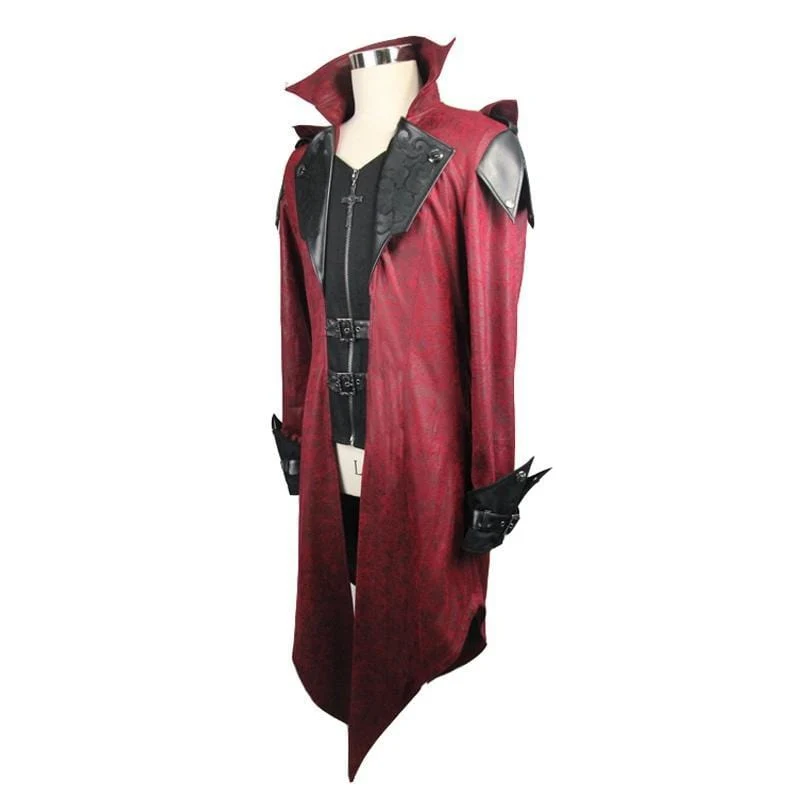 Herren Vintage Frack mit Lederdetails