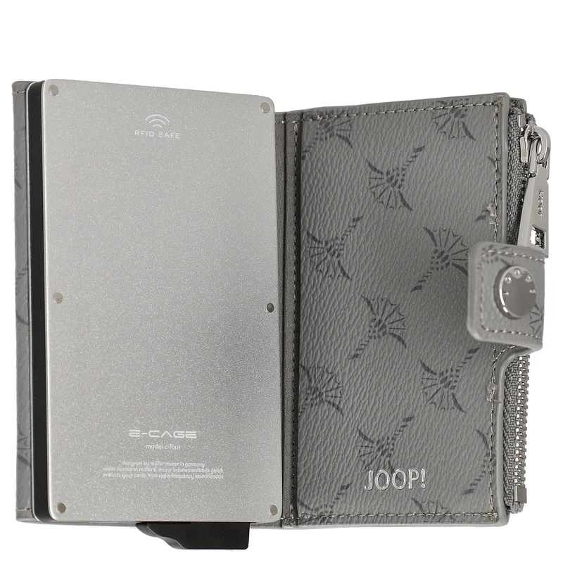 Joop Women Cortina 1.0 C-Four E-Cage - Cartera 12cc 10 cm RFID (frost gray)