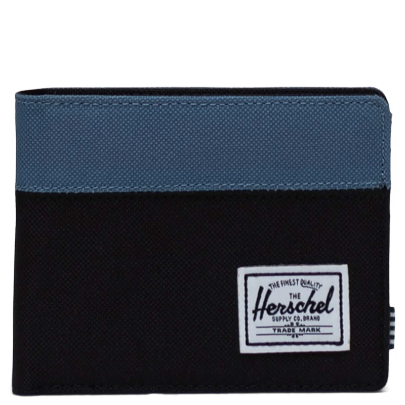 Herschel Roy - Cartera 6cc 11.5 cm RFID (black/copen blue)