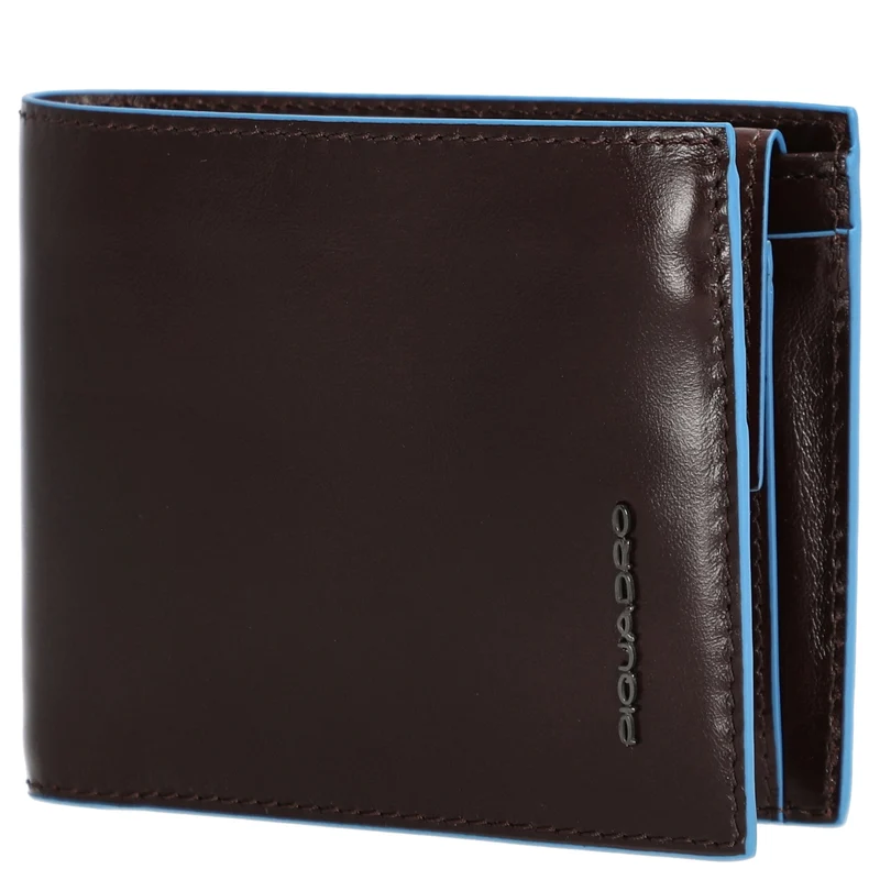 Piquadro Blue Square - Cartera de hombre RFID 2cc 11 cm (mahogany)