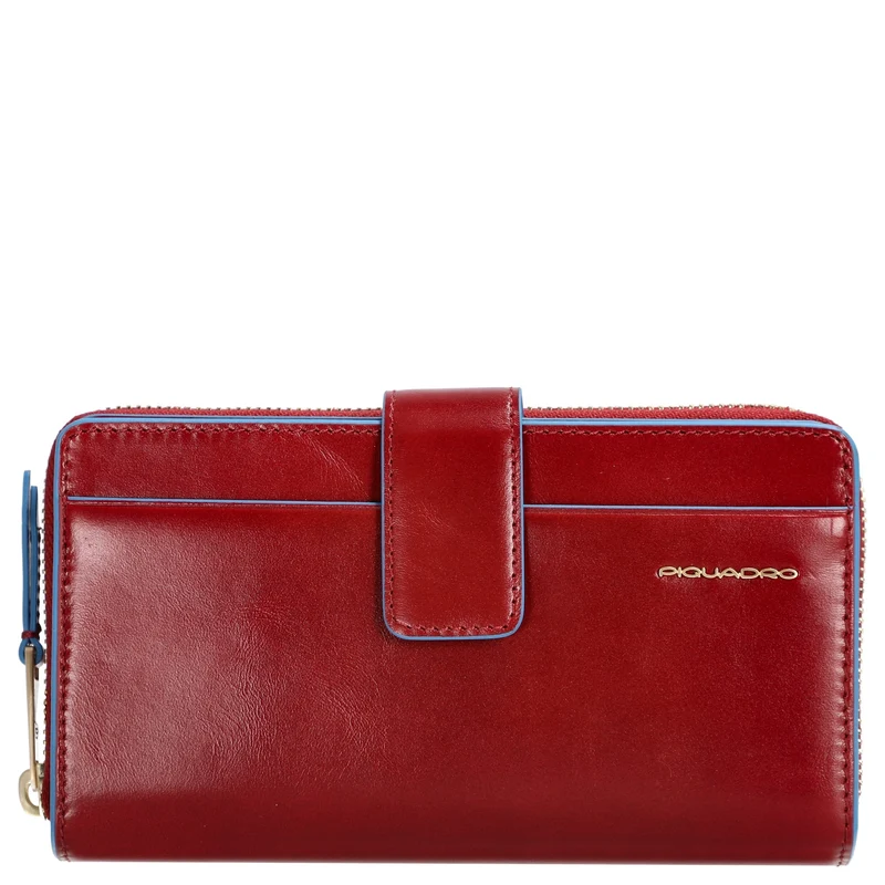 Piquadro Blue Square - Cartera de mujer 12cc 17.5 cm (red)
